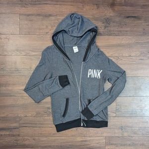 Victoria's Secret PINK Full Zip Sweatshirt ONLY Medium - Vintage